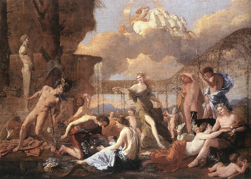 POUSSIN, Nicolas The Empire of Flora af France oil painting art